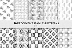 144 Seamless Pointillism Patterns