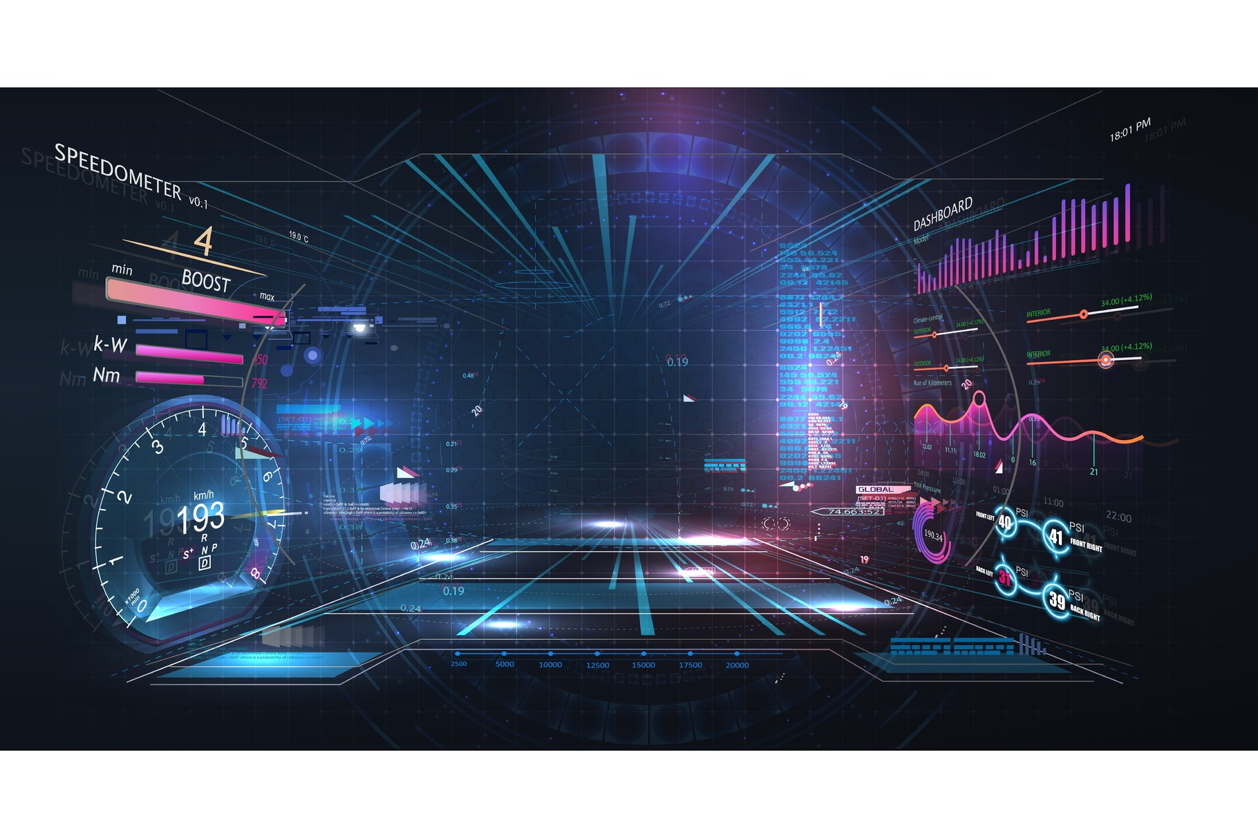 Virtual reality. Futuristic VR head, a Technology Illustration by ZinetroN
