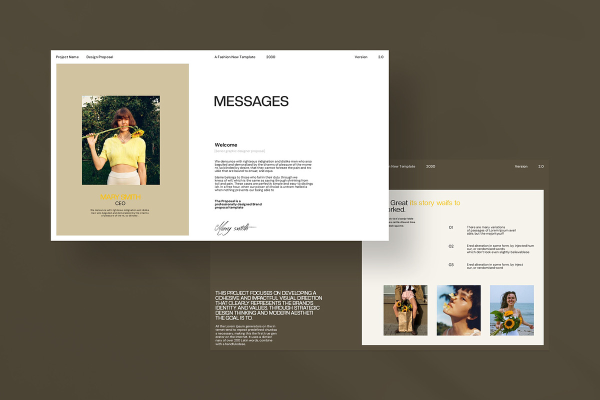 Brand Proposal Presentation Template, a Presentation Template by CreativexGenius (Photo 6 of 9)
