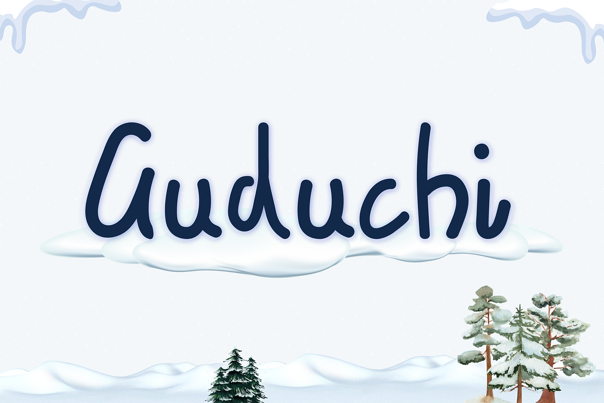 Guduchi Handmade Font, a Handwritten Font by Creativetacos (Photo 1 of 8)
