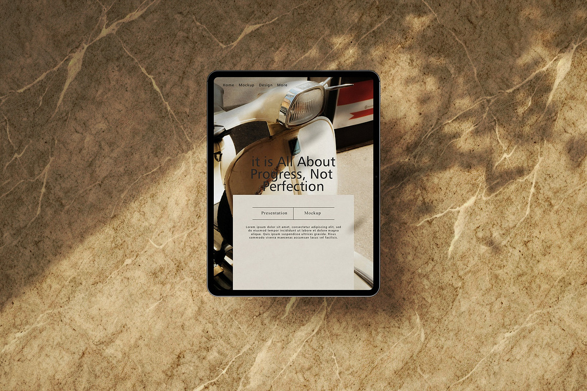 iPad Pro Mockups - Scene Creator, an iPad Mockup by Tahtagraphic (Photo 10 of 16)