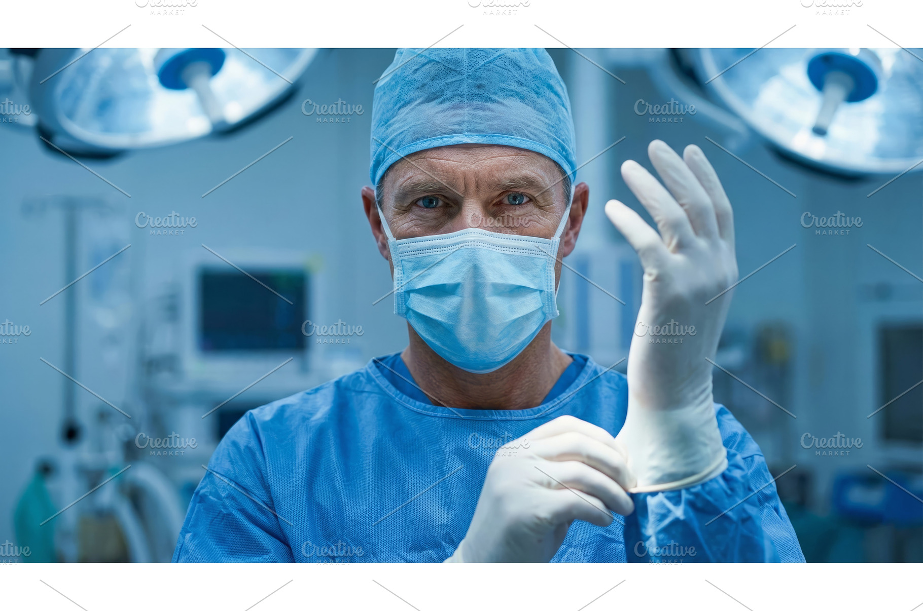 Man Prepares for Mask Surgery, a Health & Medical Photo by CREATIVEDEF