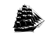 Vintage Sailing Ship SVG Bundle, an Illustration by Designs_River (Thumbnail 18 of 31)