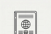 Bundles Travel Navigation Icon, an Outline Icon by adenpinkstore (Thumbnail 11 of 18)