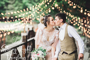 Bokeh String Lights Photo Overlays
