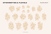 Vintage Strawberry & Floral Logo, an Object Graphic by Artflorara (Thumbnail 10 of 13)