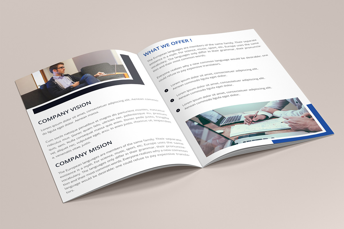 Corporate 8 Pages Brochure Template, a Brochure Template by UI_Expert (Photo 2 of 5)