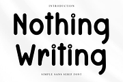 Nothing Writing, a Sans Serif Font by InermediaSTUDIO (Thumbnail 1 of 7)