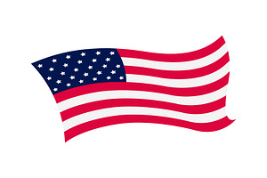 Waving Flag Of The United