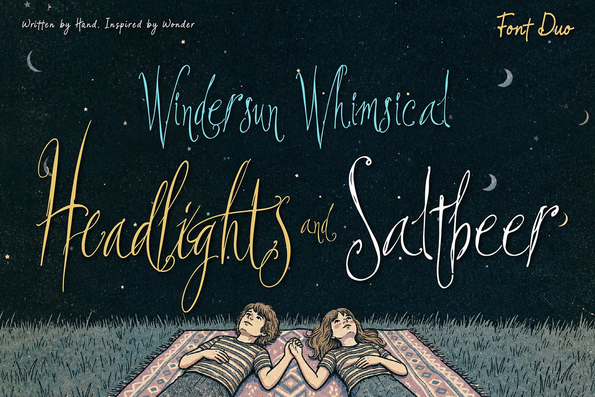 Windersun Font Duo - for Dreamers, a Handwritten Font by HypeWorksCo (Photo 1 of 23)
