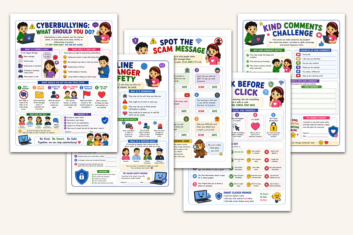 Digital Citizenship Workbook, a Stationery Template by Designmela01 (Photo 3 of 5)