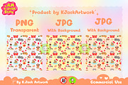 Christmas Pets Seamless Pattern, a Background Graphic by K.JackArtwork (Thumbnail 2 of 8)