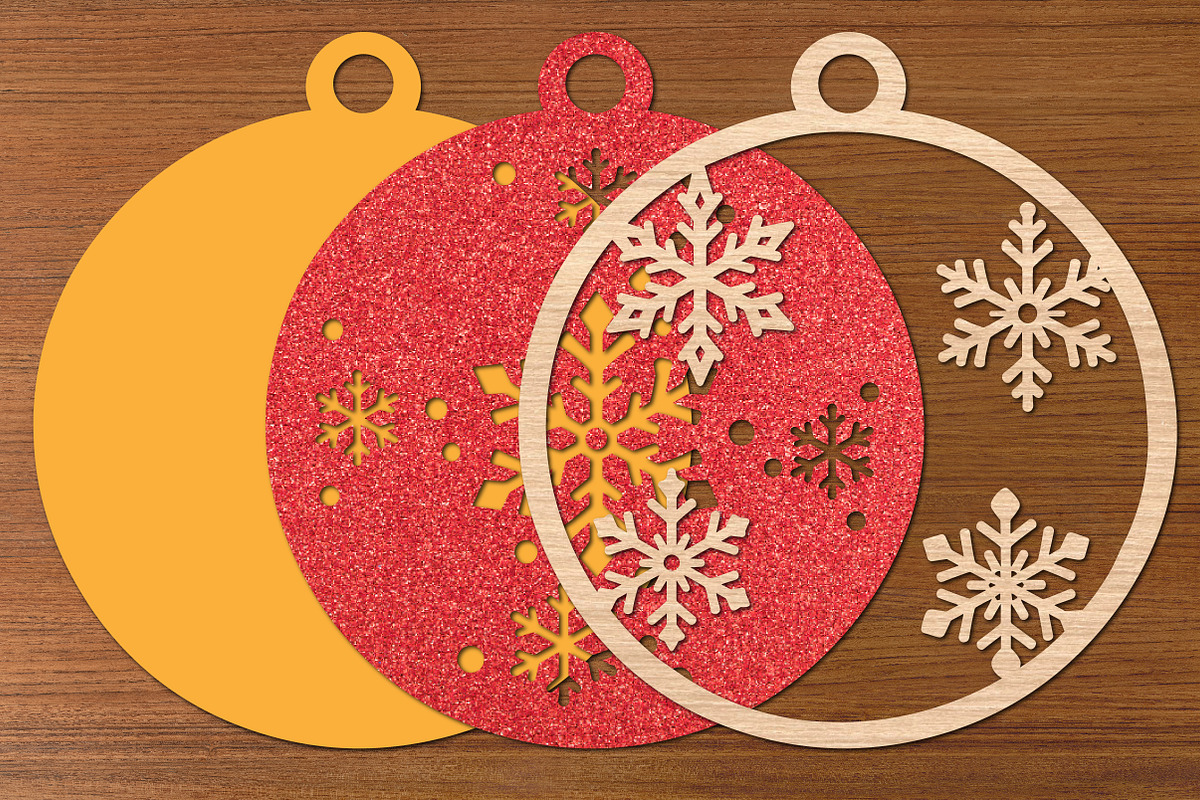 Double Snowflake Ornament SVG File, an Object Graphic by Libby Wishes (Photo 3 of 3)