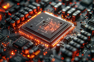 microchip production in a factory by robots, a Photo by Pictures for you!!!!!!!!!