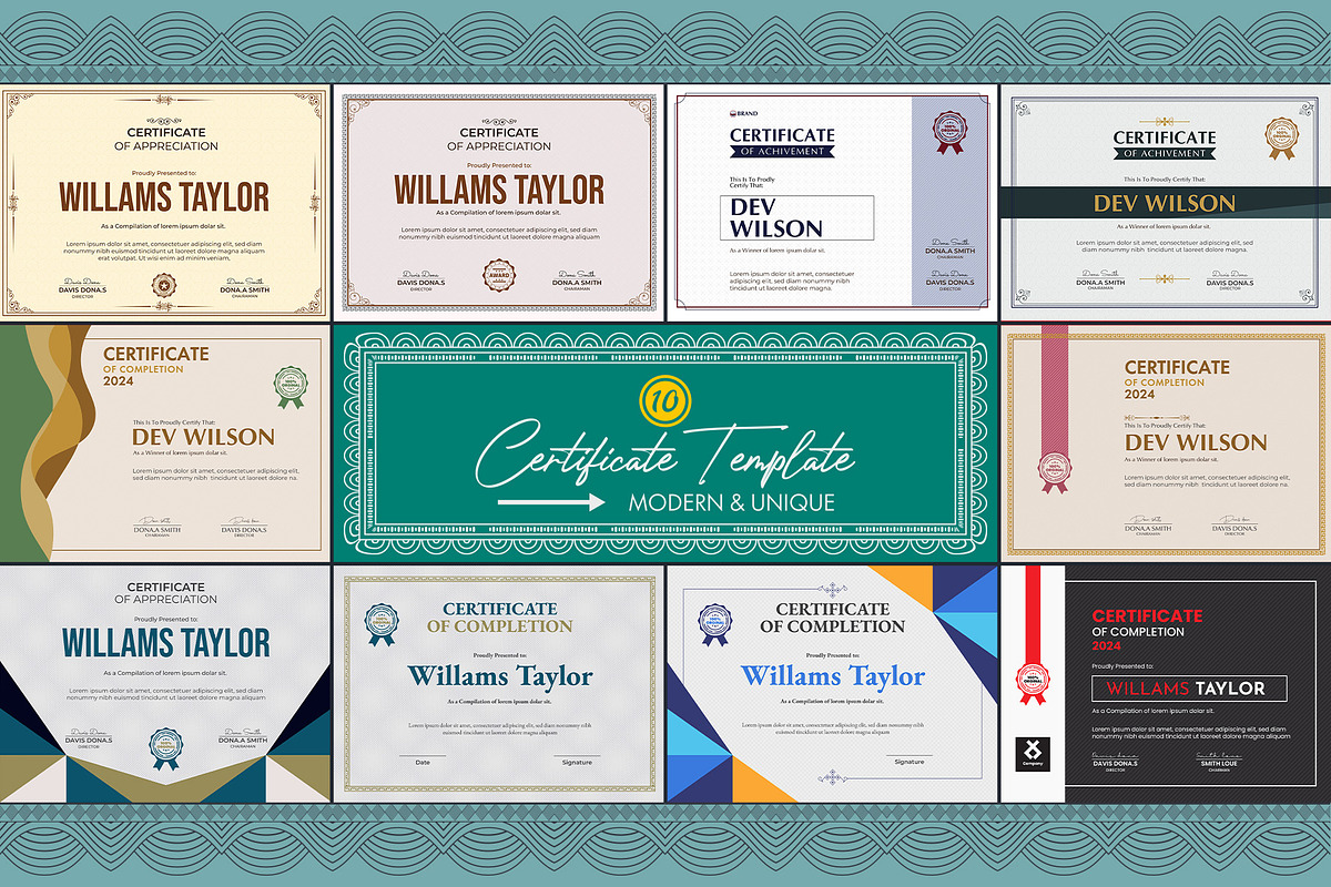 Professional Certificate Designs, a Stationery Template by MRI STUDIO (Photo 1 of 11)