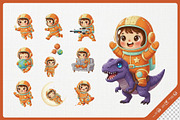 Playful Astronaut Cute Character, a Technology Illustration by Gohsantosa (Thumbnail 2 of 4)