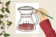 Coffee Lover PNG Clipart Bundle, a Seasonal Illustration by CitraGraphics (Thumbnail 2 of 5)