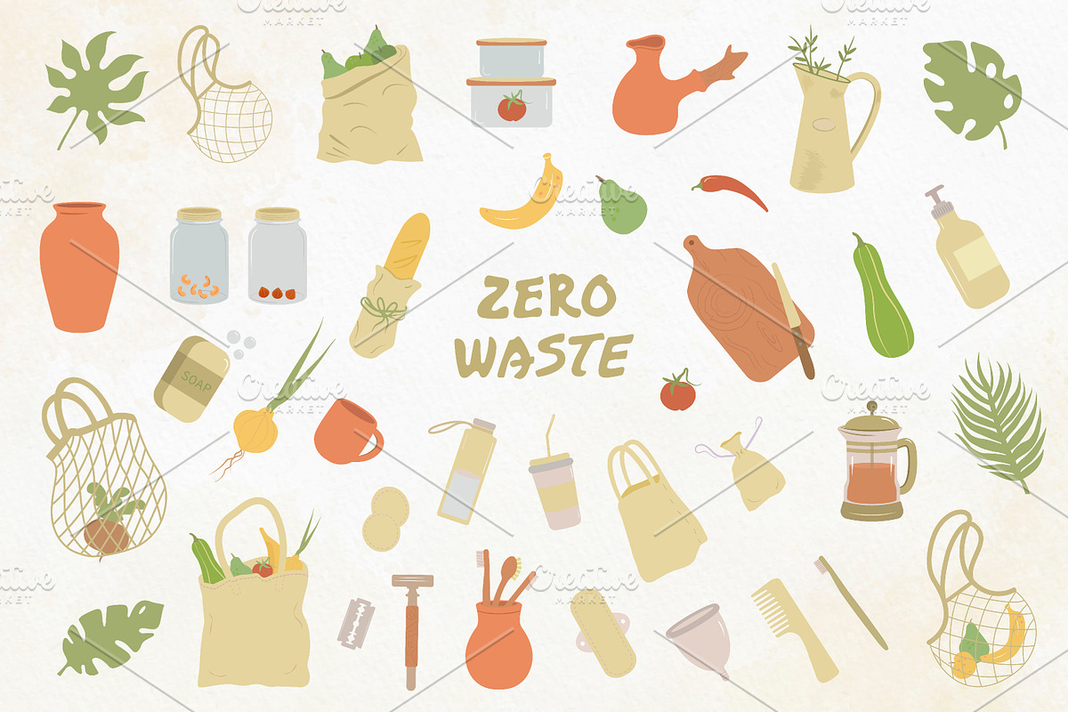 Zero Waste objects, an Object Illustration by Tallina (Photo 2 of 13)