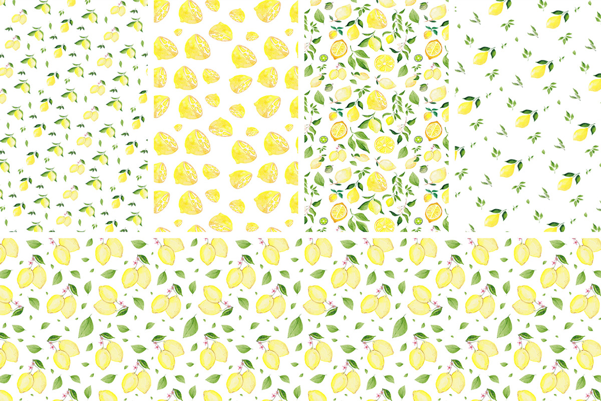 Lemons & Limes Watercolor Collection, a Decorative Illustration by Spirit of Colors (Photo 5 of 6)