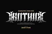 Rock Glempo - Music Font, a Blackletter Font by Iqsiart Studio (Thumbnail 2 of 10)