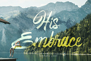 His Embrace Texture Brush, a Script Font by SSI.Scraps (Thumbnail 1 of 11)
