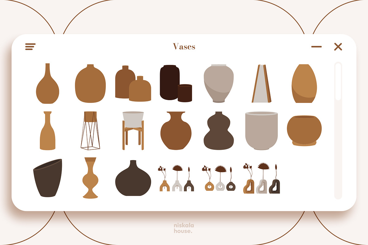 Home Decor Creator Pack, an Object Illustration by Nenjo Studio (Photo 7 of 9)
