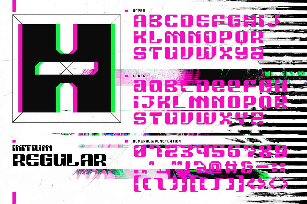 INITIUM Cyberpunk Typeface, a Font by Alex-Banks Type (Photo 3 of 12)