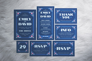 Minimalist Wedding Invitation Suite, an Invitation Template by The Good Store