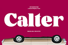 Calter Serif Bold Display Font