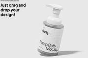 Pump Bottle Mockup 2 Scenes, a Household Mockup by graphicsauce (Thumbnail 2 of 4)