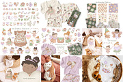 Whale shop bundle Baby animals, an Animal Illustration by OxanaTally (Thumbnail 8 of 24)