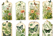 Vintage Botanical Digital Paper, a Background Graphic by BusyDaydesign (Thumbnail 4 of 8)