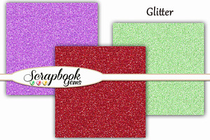 100 Colors Glitter Papers