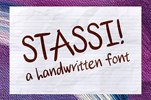 Stassi - A Handwritten Font