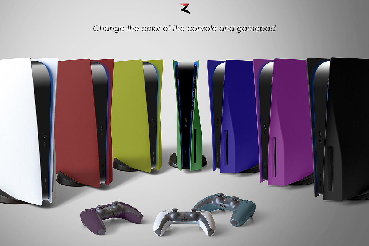 PS5 Console & DS GamePad Mockup 8K, a Product Mockup by Zabiegala MP (Photo 5 of 9)