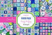Preppy Mahjong Seamless Paper, a Pattern Graphic by Paper & Pattern Studio (Thumbnail 1 of 9)