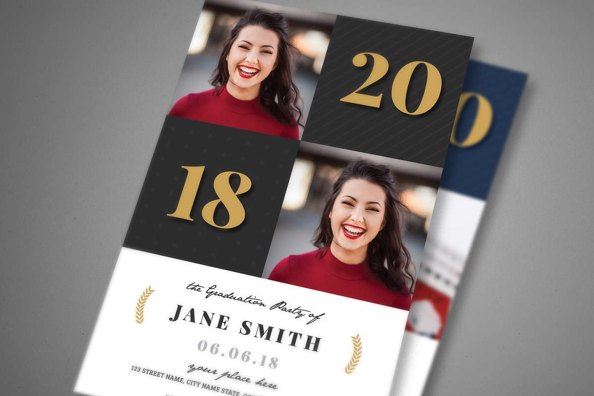 Graduation Invitation, a Card Template by Vynetta (Photo 3 of 3)