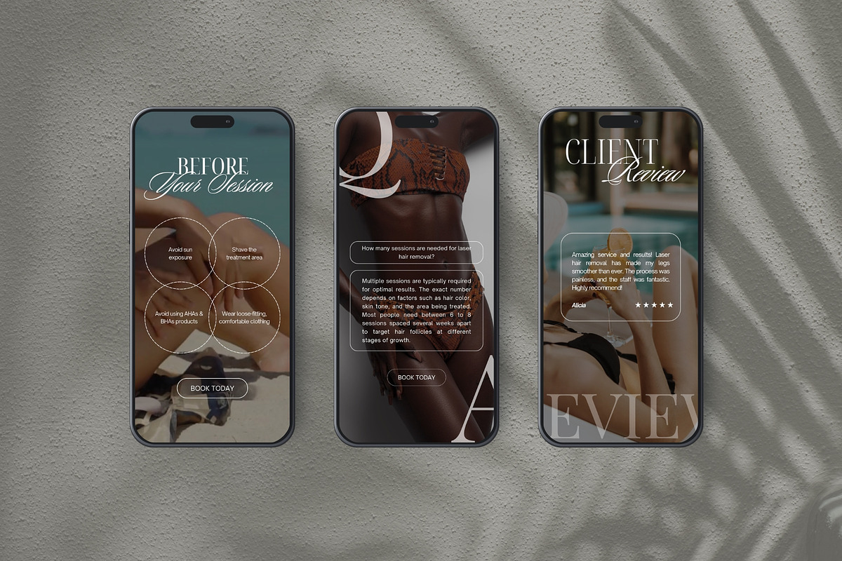 Laser Hair Removal Reels Templates, a Social Media Template by Terraa Studio Design (Photo 4 of 5)
