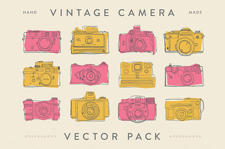 Vintage Vector Camera Pack
