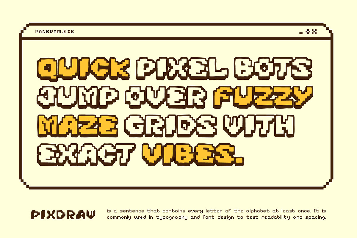 Pixdraw - Organic Imperfect Doodle, a Font by Typia Nesia (Photo 5 of 11)