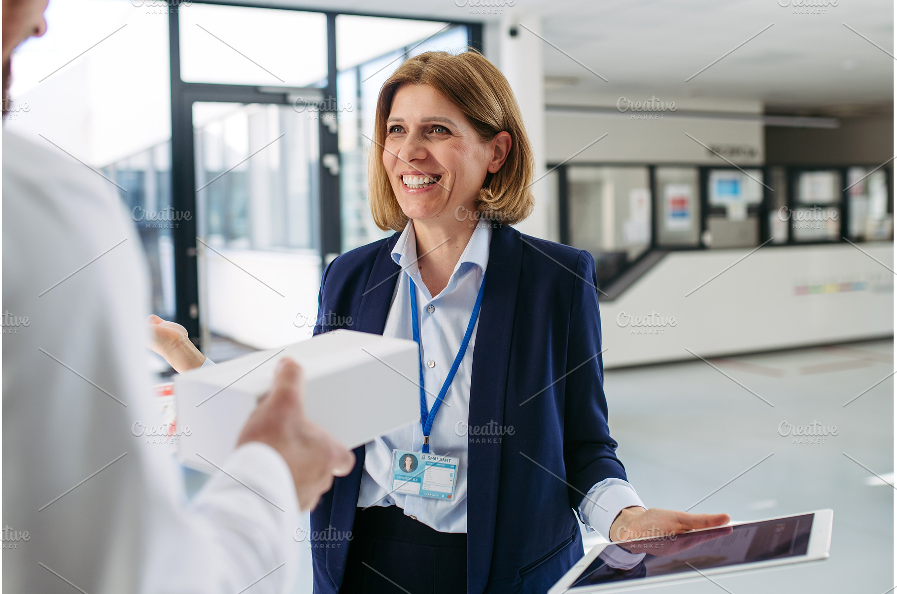 Female medical sales representative, a Business Photo by HalfPoint