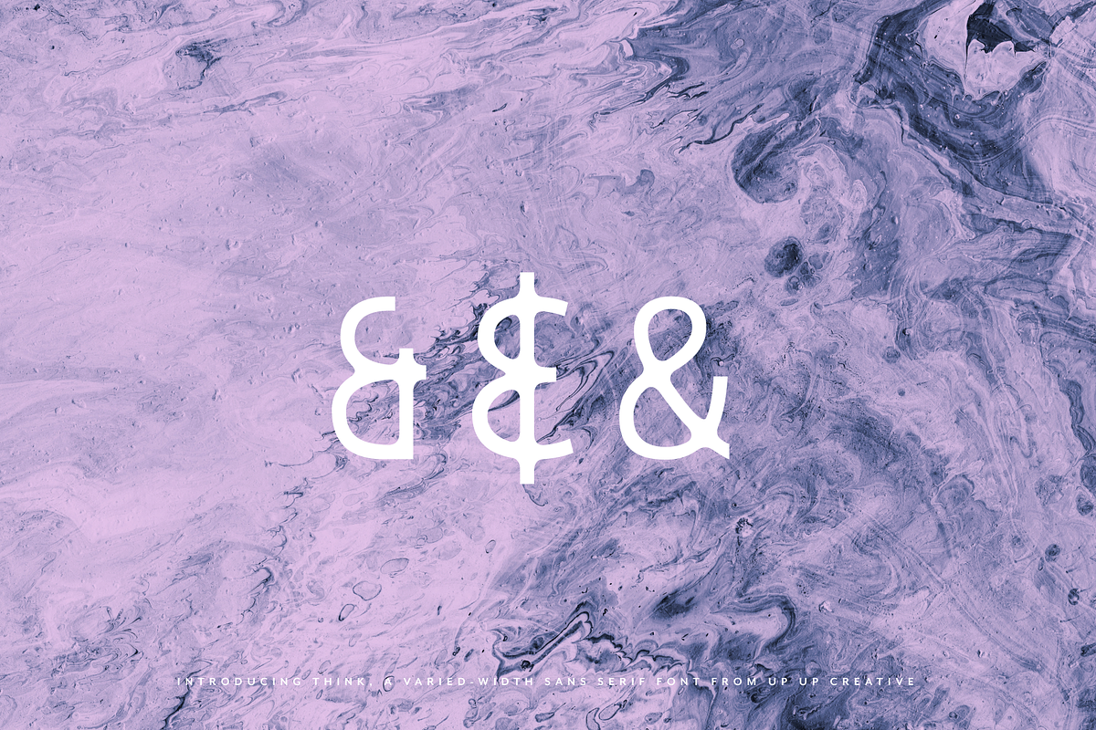 Think Sans - A Varied-Width Font, a Sans Serif Font by Up Up Creative (Photo 6 of 11)