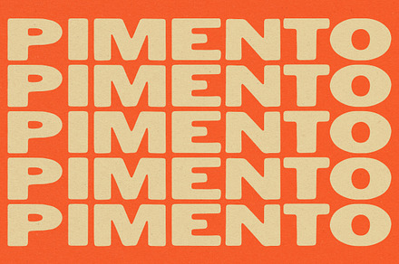 Pimento Typeface, a Sans Serif Font by Bone Idle Goods