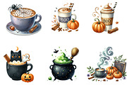 Halloween Coffee Clipart, an Illustration by DreamArtGraphic (Thumbnail 3 of 5)