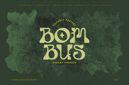 Bombus | Psychedelic Typeface