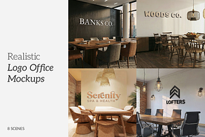 3D Logo Office Mockups