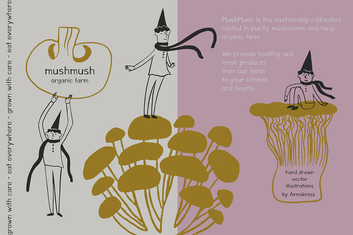 Magnificent Mushrooms, a Food Illustration by Annakniaz (Photo 7 of 15)