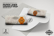 Wrap or Burrito Paper Liner Mockup, a Packaging Mockup by INCDesign (Thumbnail 2 of 7)