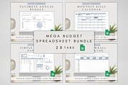 Digital Finance Spreadsheet Bundle, a Templates & Theme by BRANDcontent (Thumbnail 1 of 8)