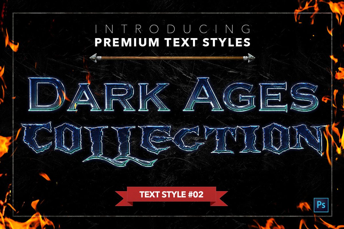 Dark Ages #2 - Text Styles, a Layer Style Add-On by Jonas Stensgaard (Photo 3 of 28)